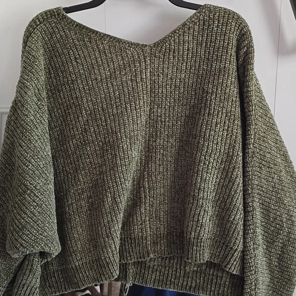 Double  Zero-Cozy knit Oversized drop shoulder sweater - Picture 3 of 7